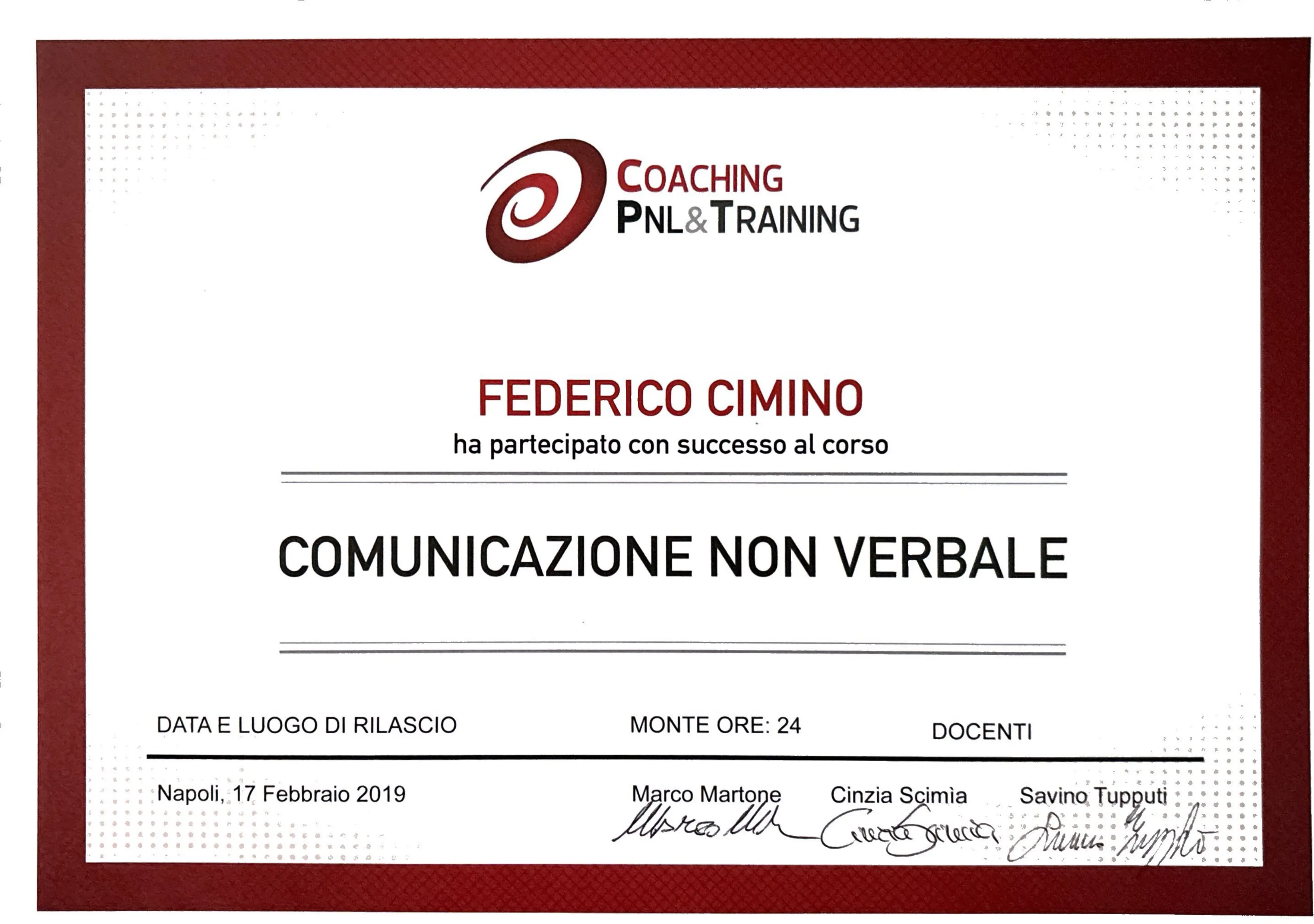Certificato IBH